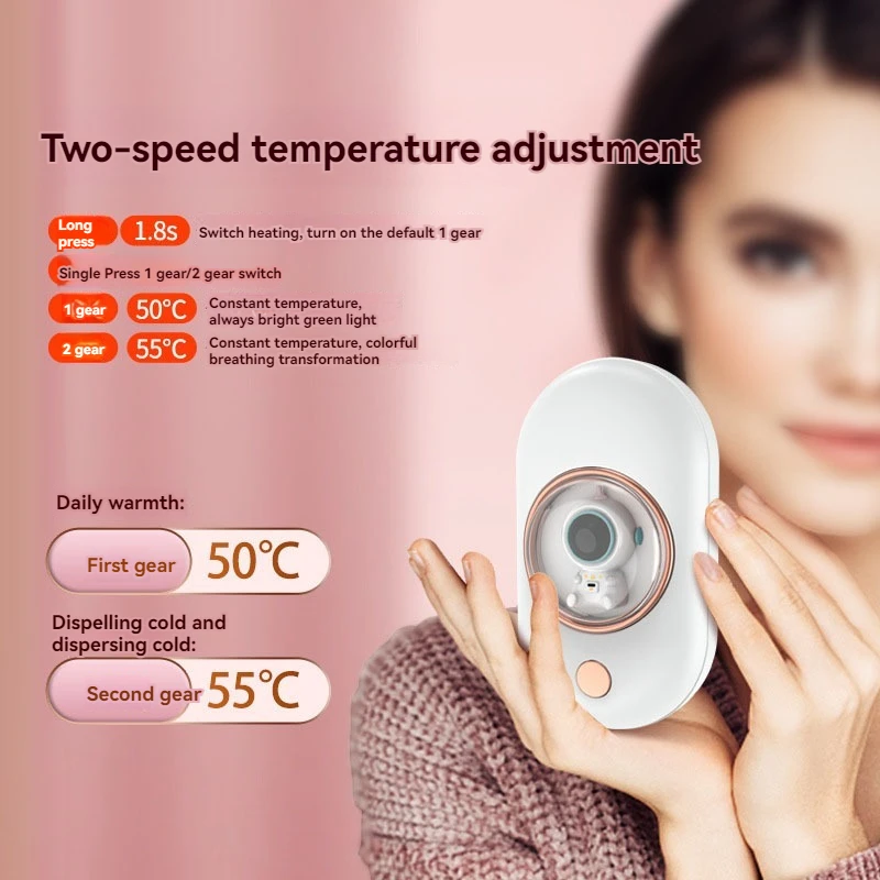 New Christmas Winter Mini USB Rechargeable Hand Warmer Electric Heater Pocket Warmer high-capacity Winter Sonny Angel Gift