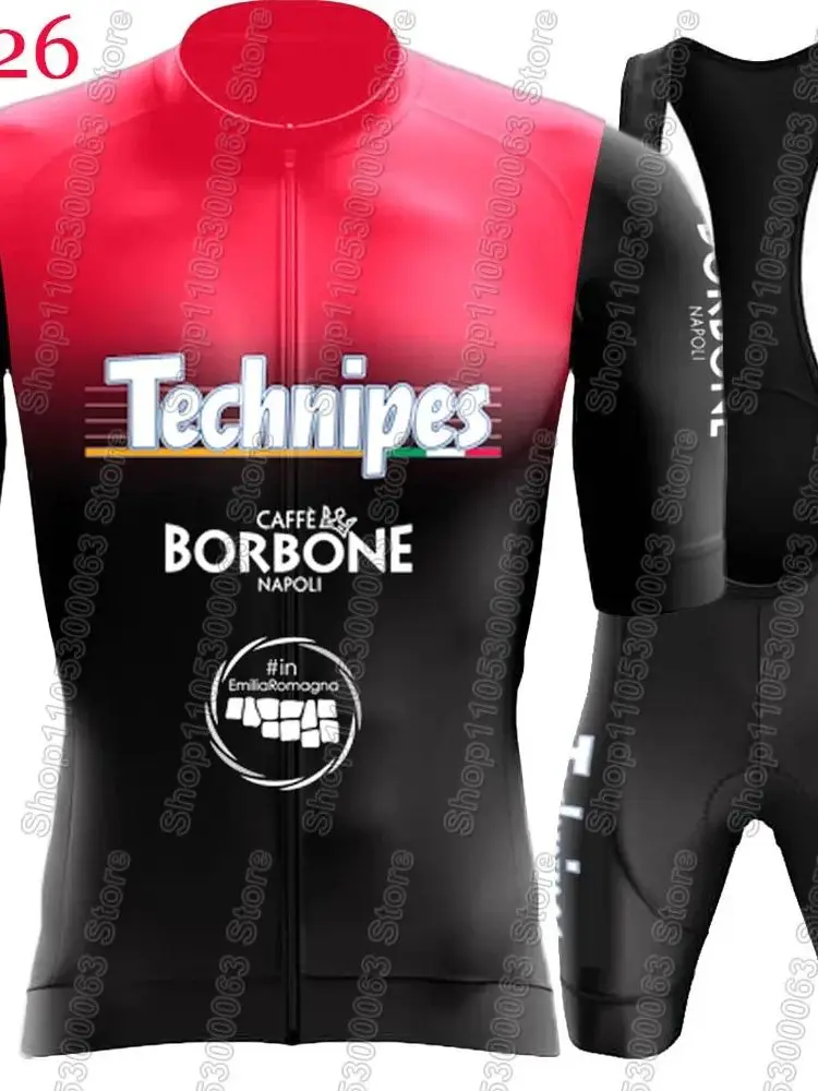 AliExpress NONE Team-Technipes 2026 Cycling Jersey Set Mens Summer Bicycle Clothing Road Bike Shirts Suit Bicycle Bib Shorts MTB Ropa Maillot