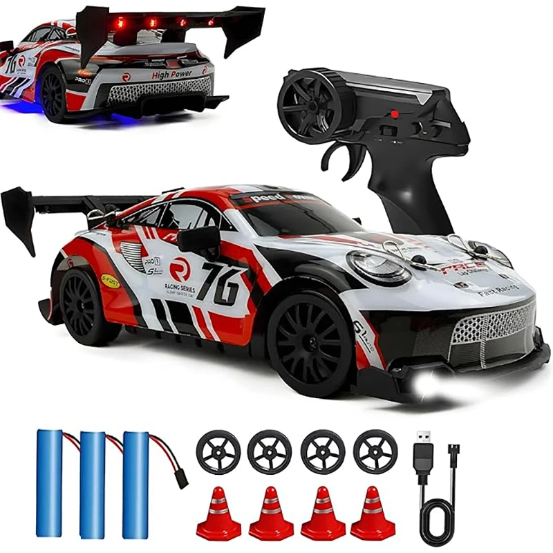 

Remote Control Car Toy With LED 1:24 Drift High-speed RC Car AE86 4WD 2.4G Radio RTR Vehicle Racing Car Toy Kids Children Gift