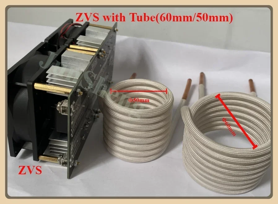 Imagem -02 - Zvs Baixa Tensão Indução Aquecimento Board Módulo de Alimentação Flyback Aquecedor Driver Tesla Bobina Aquecedores dc 24v48v 2000w 50a