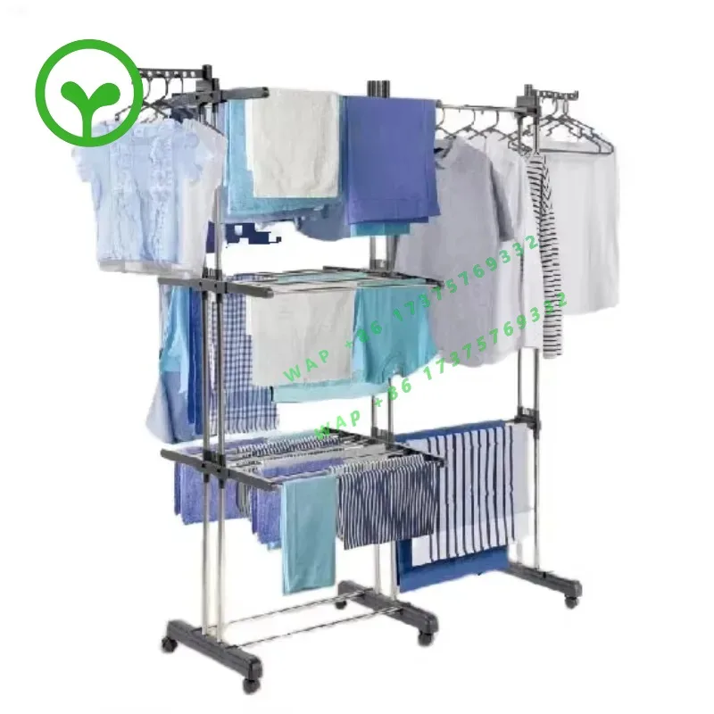 26 StyleHot Sale Foldable Home Drying Rack Stainless Steel Metal Space Saving Washing Rack