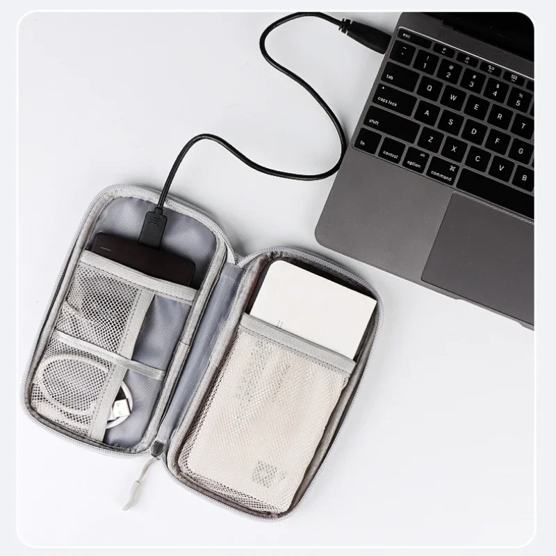 Portable Cable Organizer Waterproof Storage Bag for Power Bank Digital Cable Case Earphone Oxford Cloth Earphone Holder Case