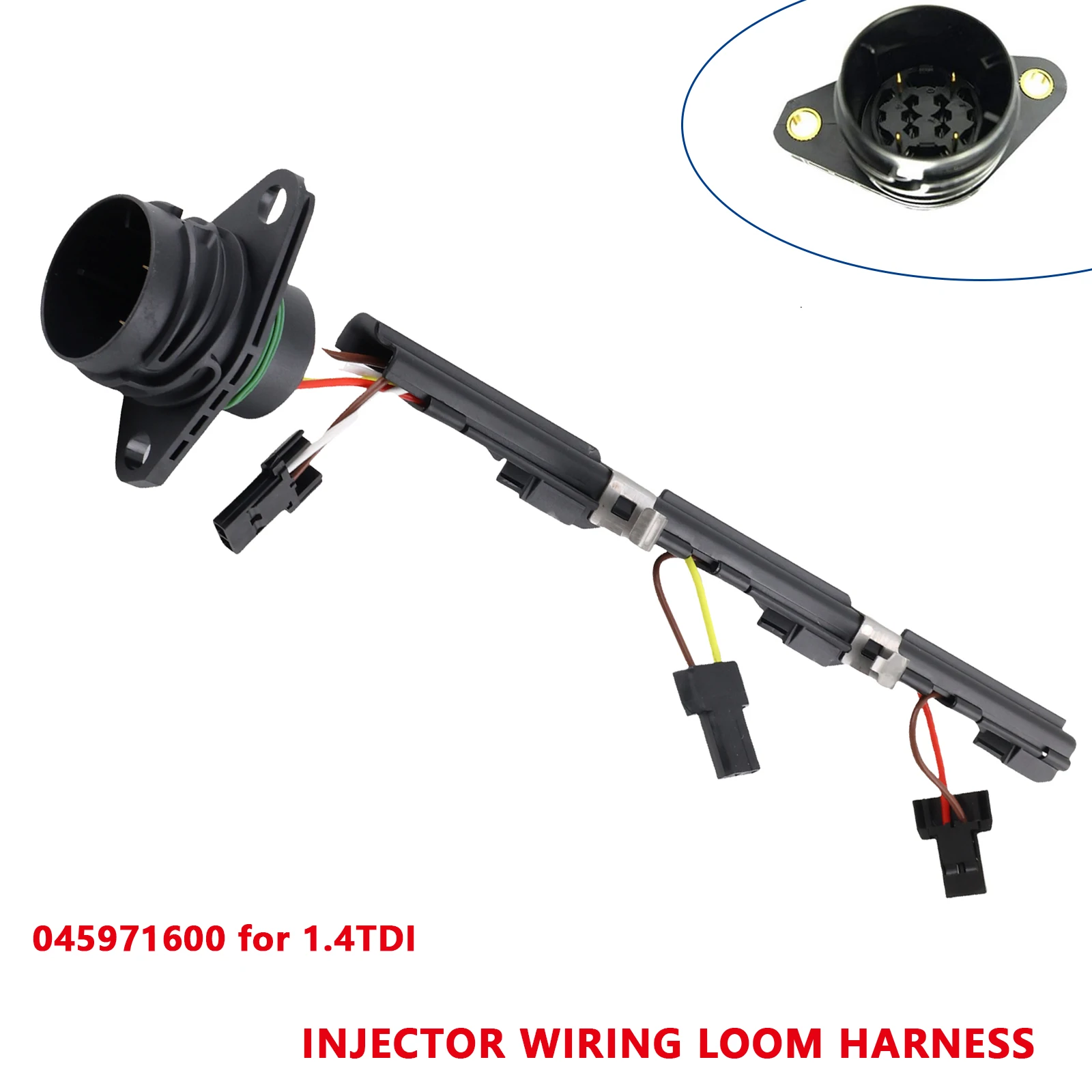 045971600 Injector Wiring Harness Fit for Audi A2 8Z0 VW Lupo Polo Fabia Ibiza 1.2 1.4 TDI