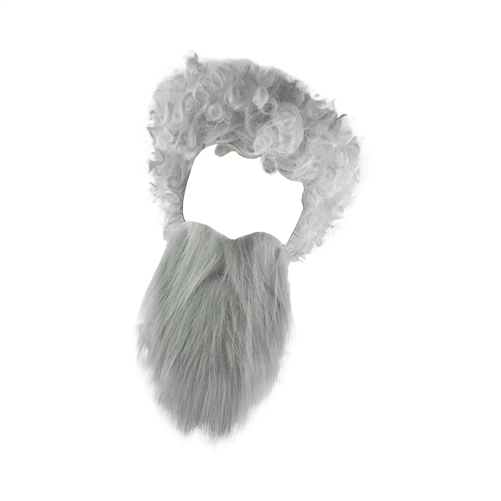 Conjunto de barba y pelo para disfraz, accesorios para Navidad, Halloween, Carnaval