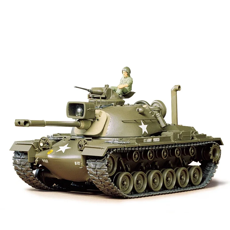 TAMIYA-Kit de modelo de tanque ensamblado 35120 US M48A3 Barton, tanque medio 1/35