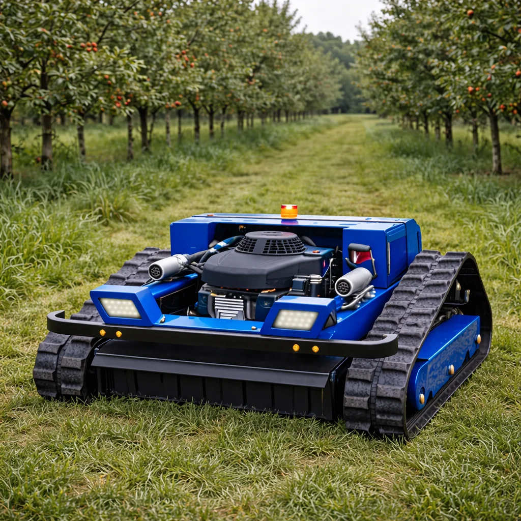 

Индивидуальная сельскохозяйственная газонокосилка с дистанционным управлением – роботизированная модель на резиновых гусеницах для любых типов местности, сертифицированная CE и EPA