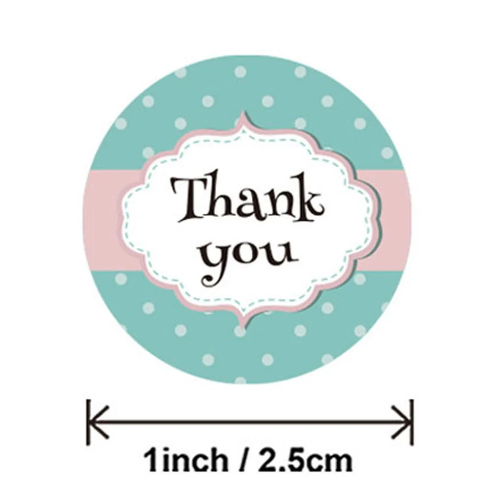 50-500pcs Thank You Stickers For Envelope Seal Labels Sticker Shop Business Package Decoration Sticker Stationery Supply