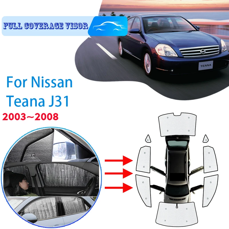 

For Nissan Teana Maxima Cefiro J31 2003~2008 Car Window Windshield Sunshade Front UV Protect Reflector Sun Shade Auto Sun Visor