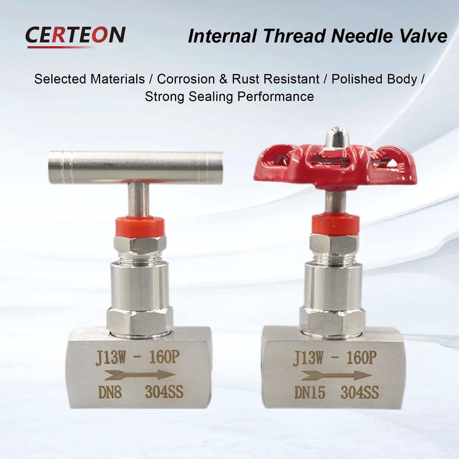 Stainless Steel Needle Type, Pressure Gauge Valve, Instrument, Inner Wire Needle Type Valve Cut