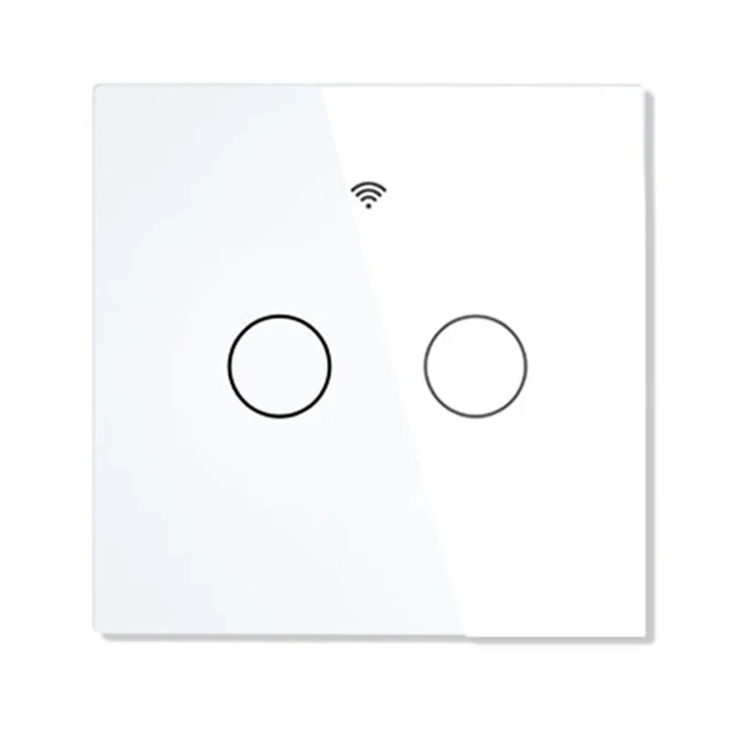 WiFi Smart Light Switch RF433 No Neutral Wire Single Fire Smart Life Tuya App Control for Alexa Google Home 220V