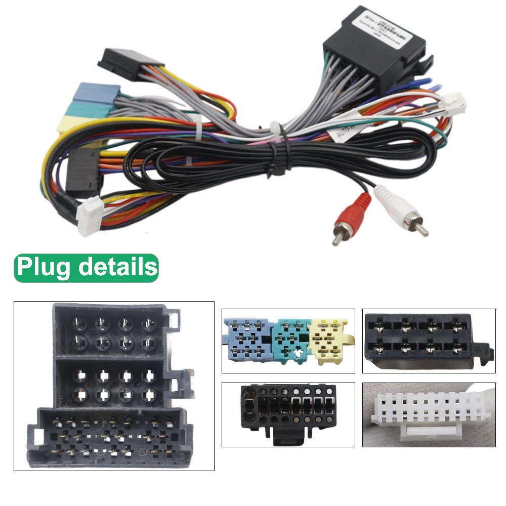 Power Wiring Harness Adapter Cable For 2009-2011 Hyundai Genesis Coupe Rohens Android Car Radio