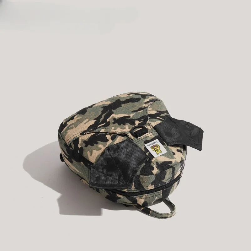 2024 new Korean camouflage wing bag men and women Internet celebrities little devil anti-lost backpack