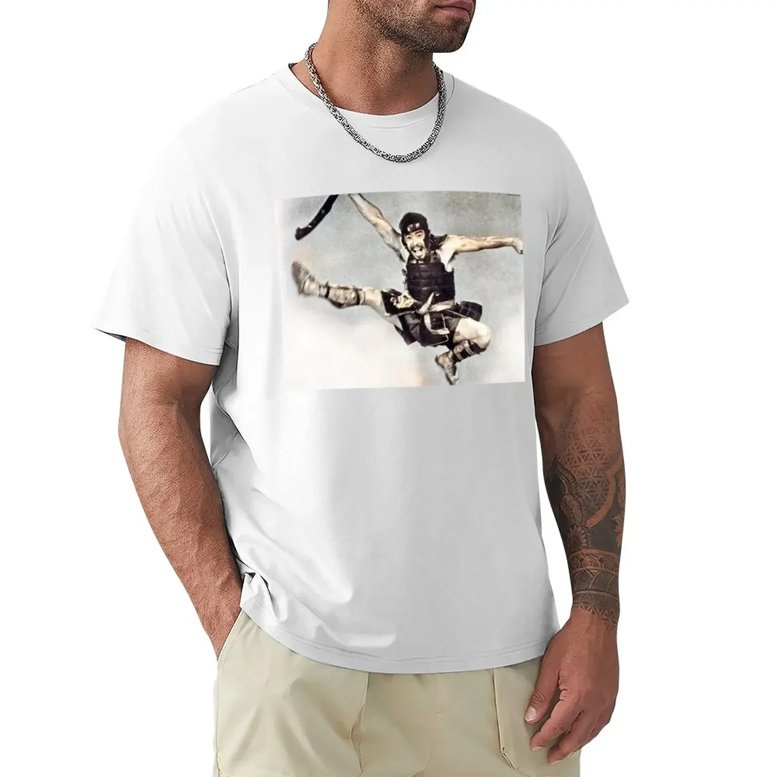 Seven Samurai Akira Kurosawa color Toshiro Mifune T-Shirt Summer fashion New Arrival Cotton Short Sleeve heavyweight Round 2024