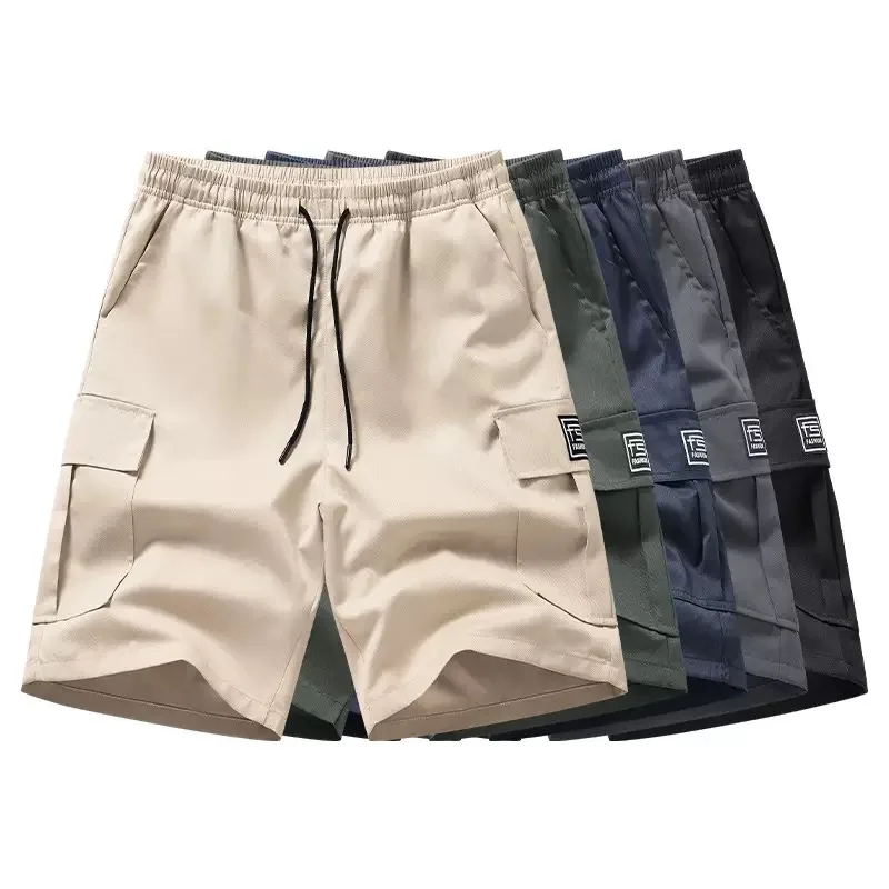 

Summer New Fashion Trendy Outdoor Sports Hiking Running Cargo Shorts Men's Casual Loose High Quality Plus Size Shorts