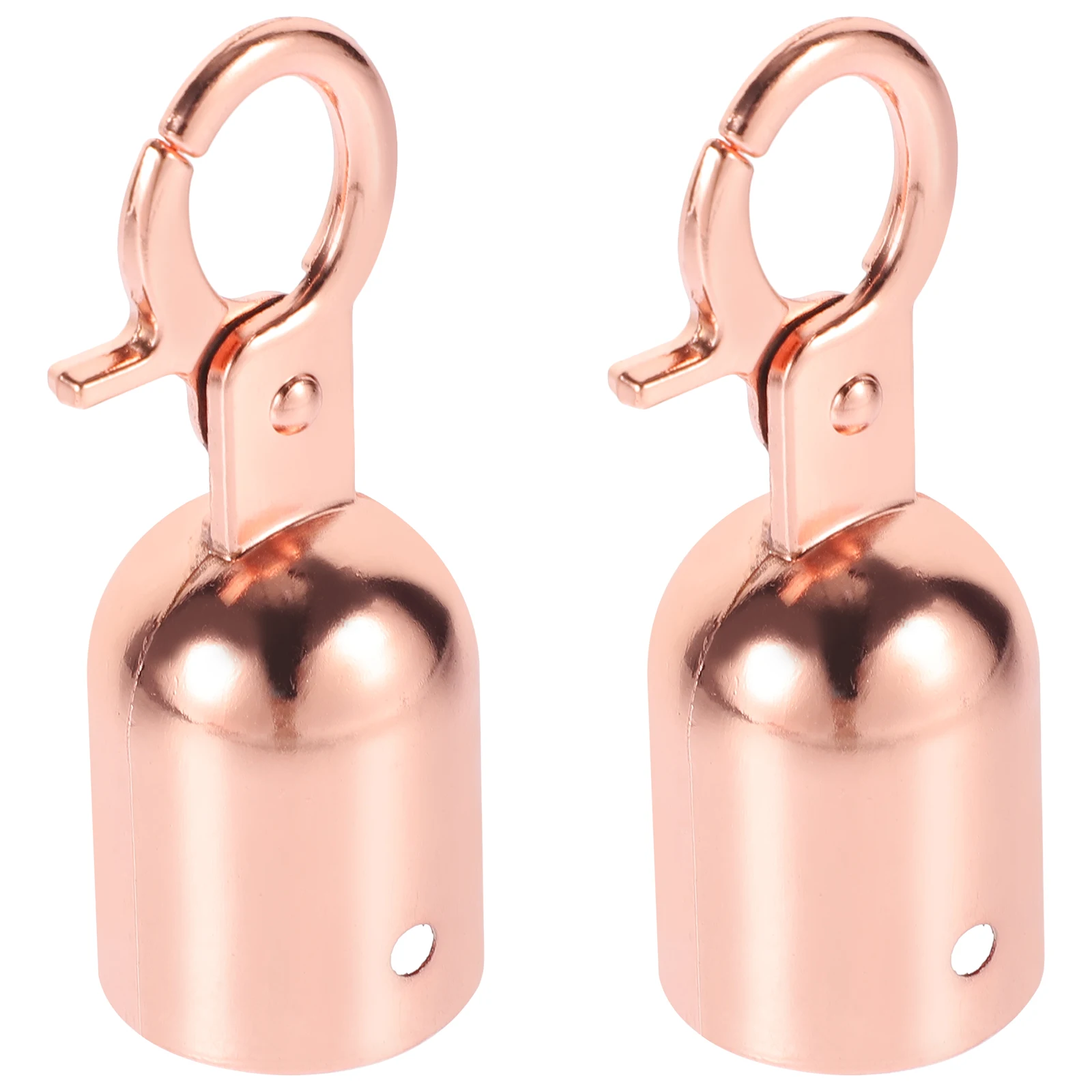 

2pcs Rose Hooks Stanchion Rope Hook Rope End Stopper Metal Concierge Post Lanyard Guardrail Metal Cord Lock Stopper