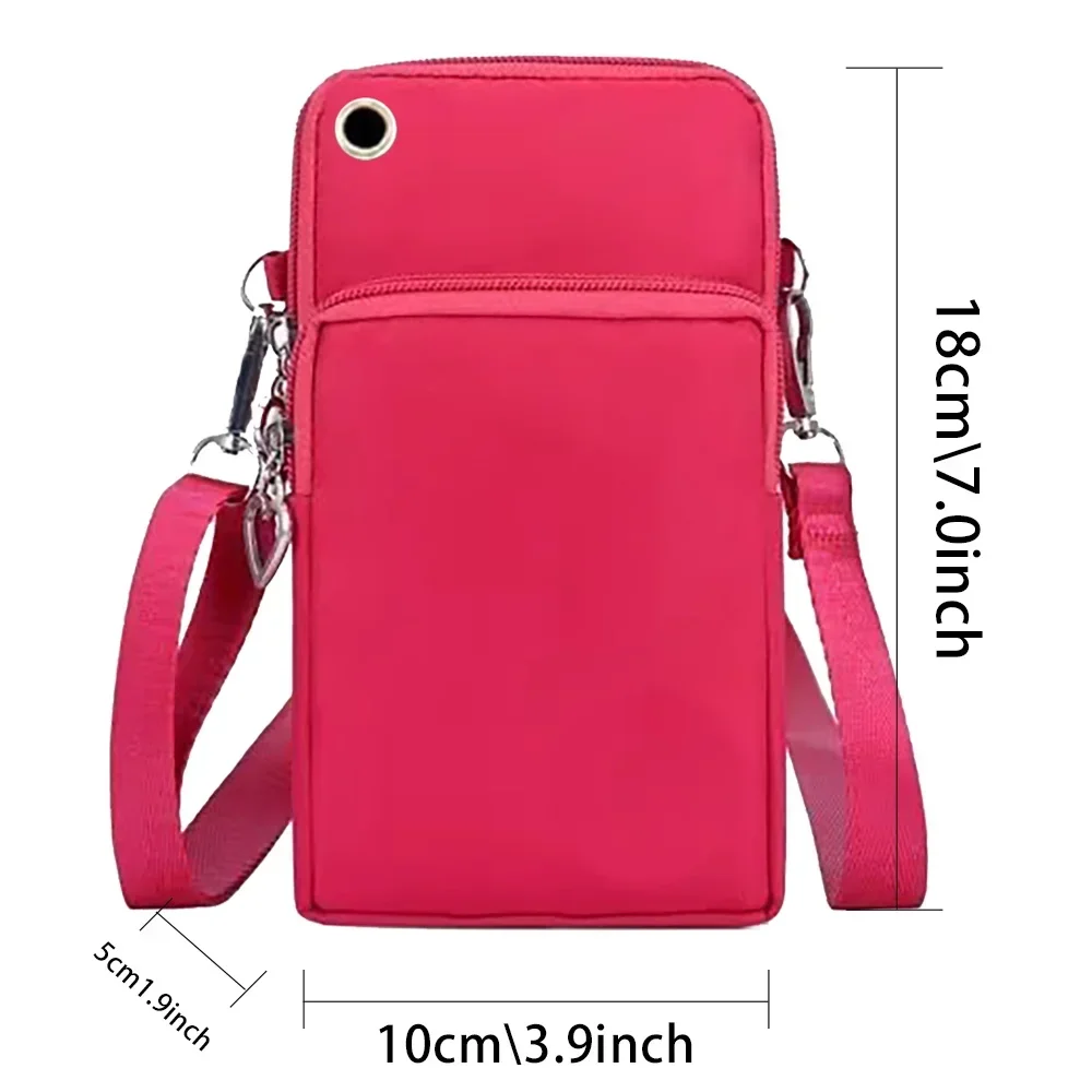 New Women's Slant Cell Phone Bag Small Crossbody Bag Women's Purse Canvas Cell Phone Purse Floral Series 2024 Fashion