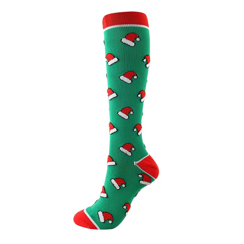 Socks Stocking Halloween Christmas Party Calcetines Red Green Striped Stocking Lolita Christmas Decoration Stocking Socks Women