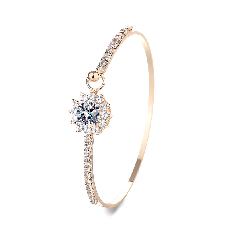 Kitykiss1CT D Color Moissanite Engagement Ring Adjustable 6 Prong 925 Silver Wedding Ring Solitaire Jewelry Gift for Women