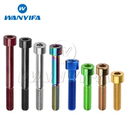 Wanyifa High-Strength Alloy Bolts M8x15/20/25/30/35/40/45/50/60/70mm Allen Key Socket Head Screws for Bicycle Motorcycle Car