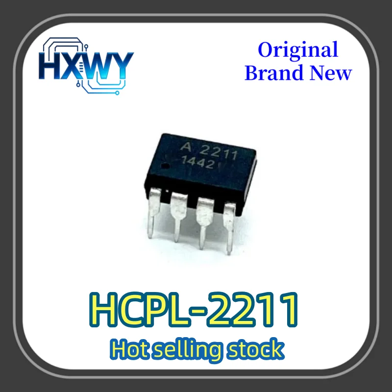 

5/50pcs HCPL-2211 HP2211 A2211 DIP-8 through-hole optocoupler isolator with logic output. Original, brand new, in stock