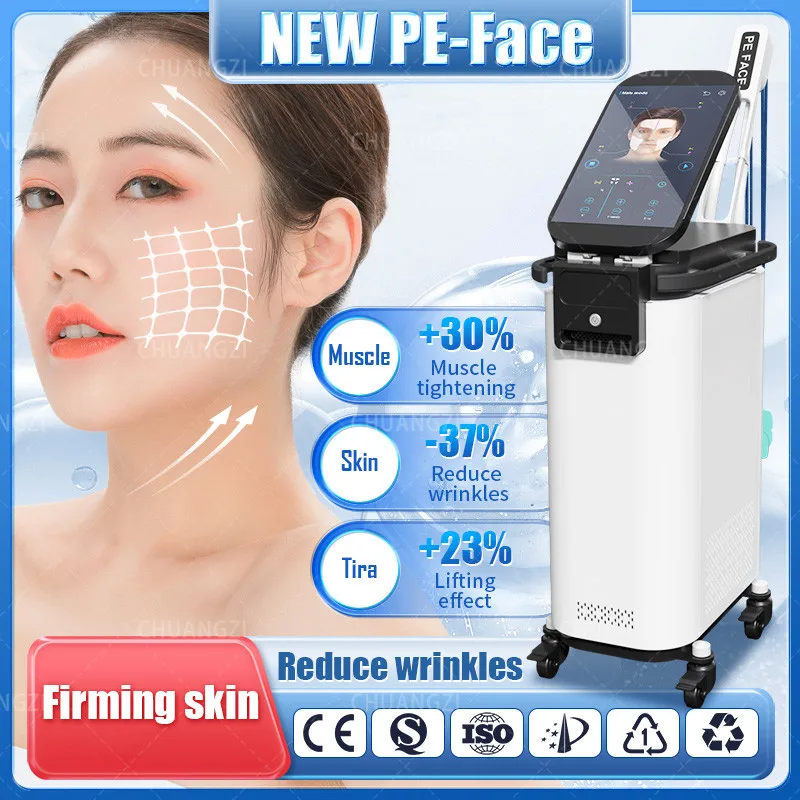 Wrinkle removal machine with thermal energy output, magnetic strong pulse,  EMSzero PE, facial lift