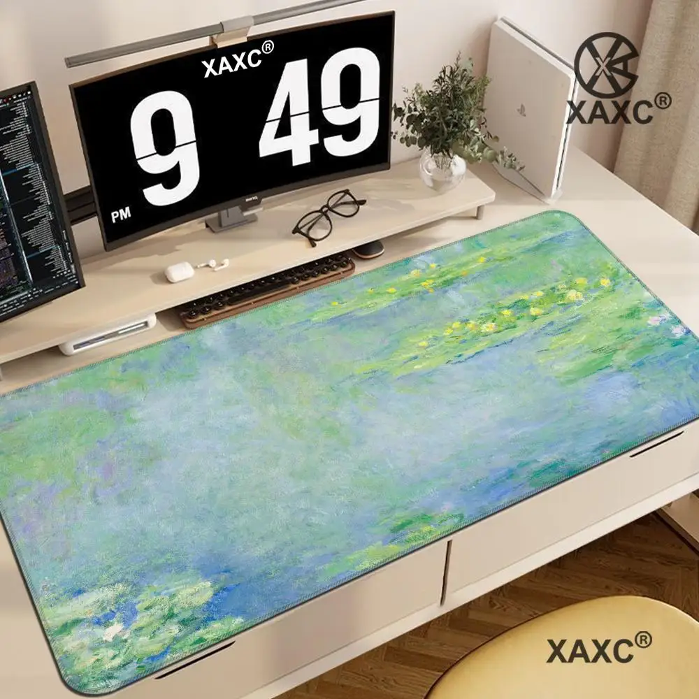 

Van Gogh Oil painting Large Gaming Mausepad Keyboard Gamer Non-Slip XXL Mouse Pad on The Table Speed Desk Mat Anime XAXC