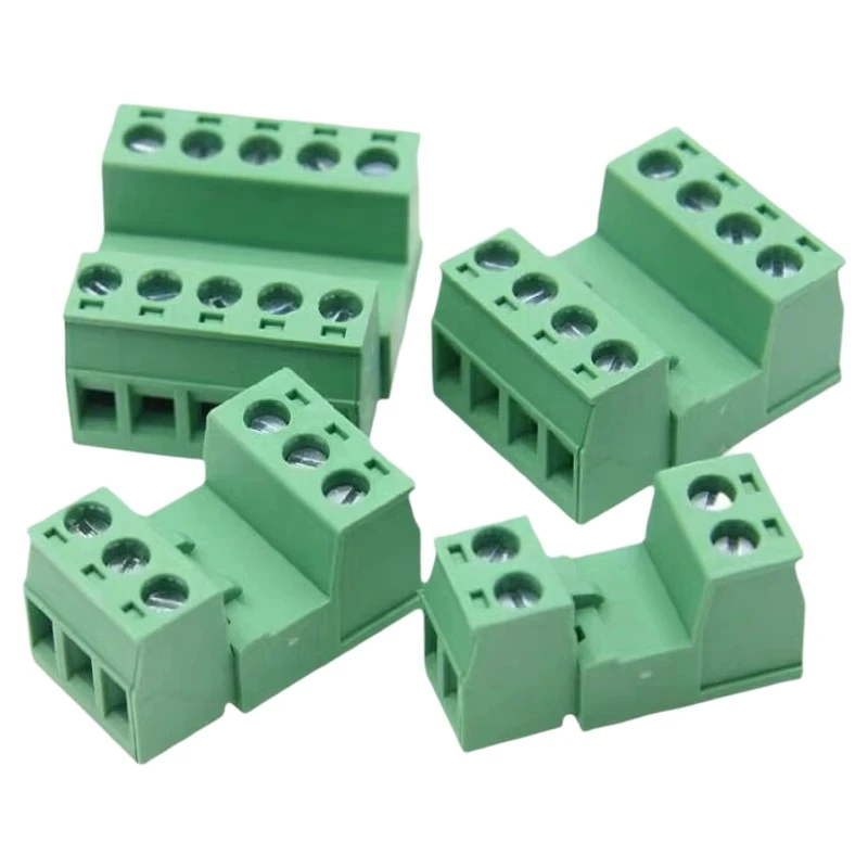 5Pair 2EDGRK 15EDGRK 5.08mm Female Male Plug Aerial Butt Welding 2P-12Pin Plug-in Solder-free Wire Terminal Block Connector