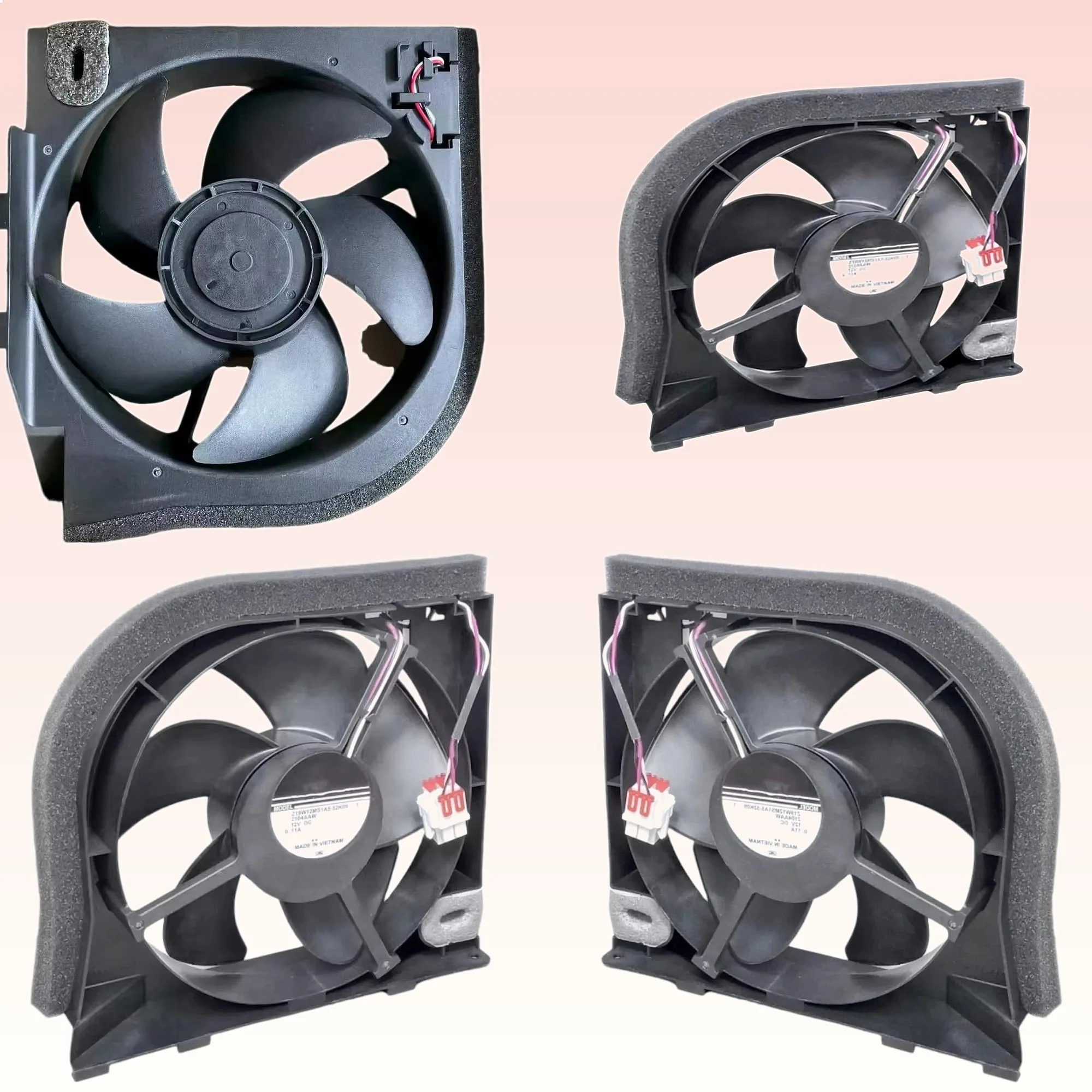New Z19W12MS1A5-52K09 Condenser Fan Quiet Cooling 4-Pin Interface Refrigerator Accessories