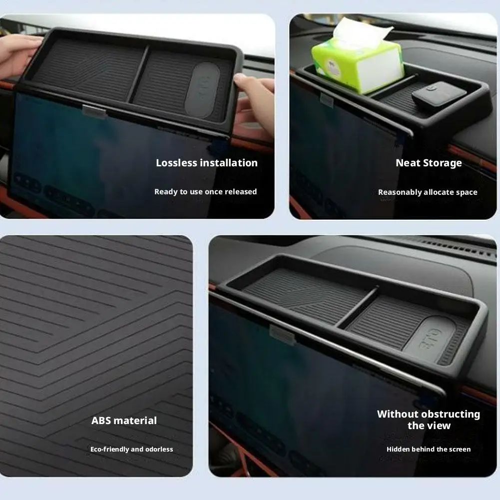 Organizzatore della console centrale per auto per BYD Seal 07 EV Accessori per console centrale per auto Dettagli interni Vassoio portaoggetti per interni auto