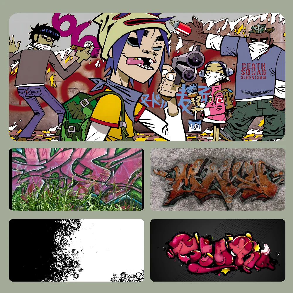 

Graffiti Mousepad Large Computer Gaming Accessories MousePads Desk Mats Anti-slip Laptop Soft Mouse Pad