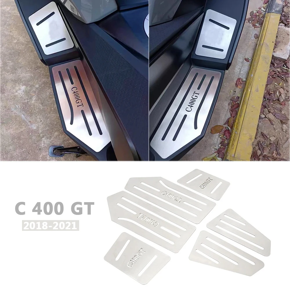 

NEW Footrest Foot Pegs Pedal Kits FOR BMW C400GT C 400 GT Motorcycle 2018 2019 2020 2021 Stainless Steel Footboard Step
