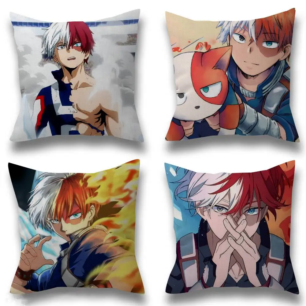 Anime M-My H-Hero Academia Shoto Todoroki Kissenbezug, Auto-Kissenbezug für Sofa, Auto, Weihnachtsgeschenk