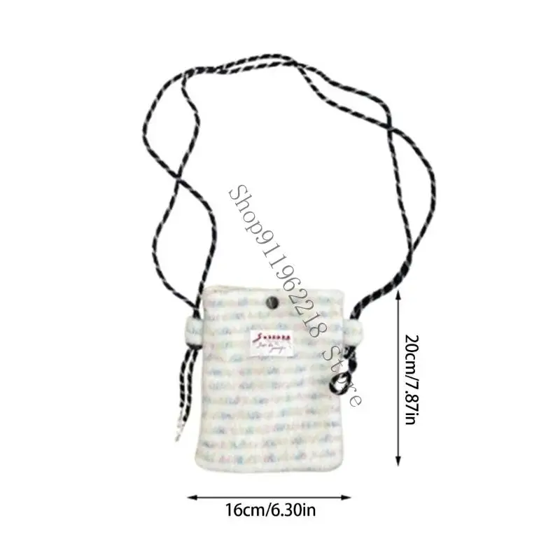 小さなクロスボディ携帯電話財布バッグ ショルダーストラップ付き、トラベルポーチ女性パスポート電話ホルダーリストレット財布066F