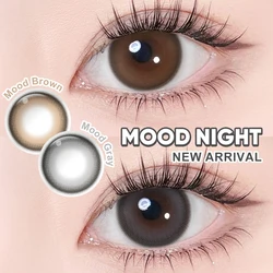 New! Magister Mood Night Color Contact Lenses Suitable For All Skin Tones And Occasions Subtle Gradient Brown Lens 6 Months