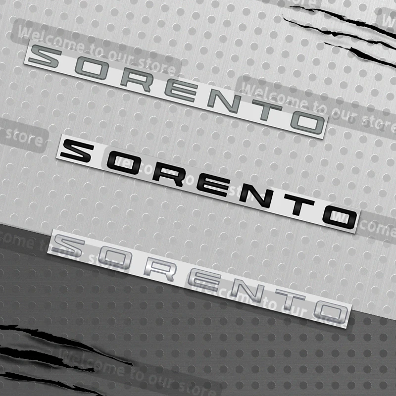3D Metall Auto Styling Für Sorento Emblem SE SEL 2WD PHEV Hybrid Aufkleber Hinten Stamm Körper Abzeichen Zubehör