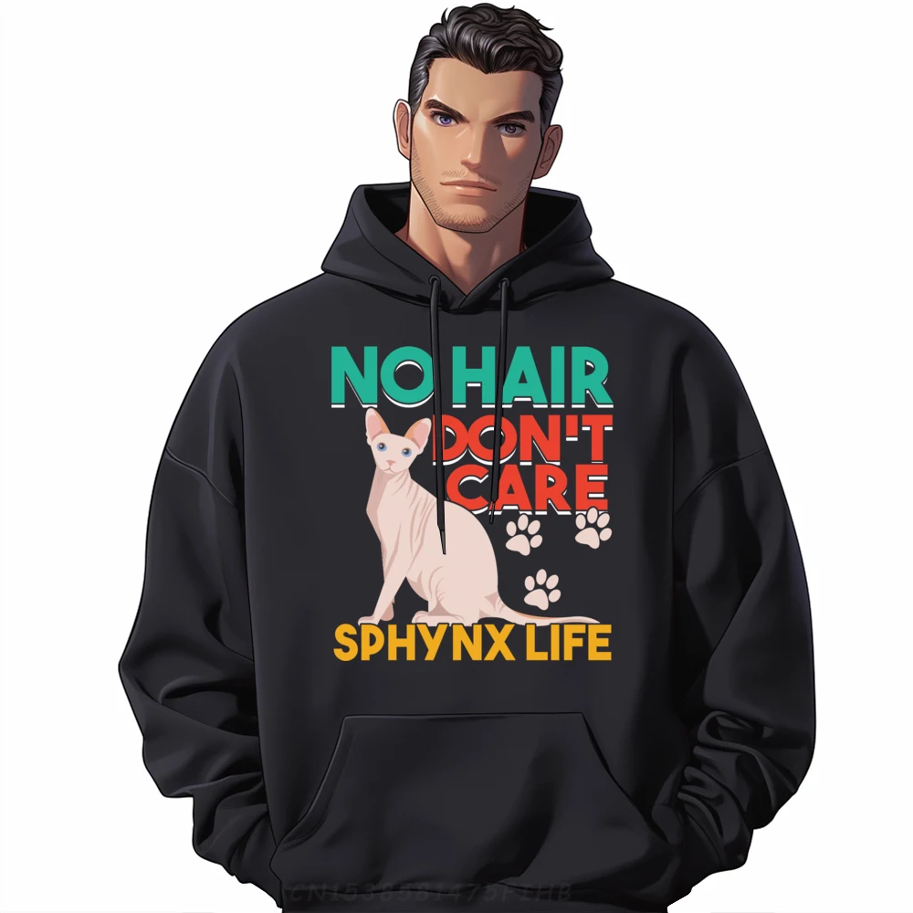 

Hairless Sphynx Slogan No Hair Don It Care Free Shippping Items Lowest Prices Men's Clothing 2024 Hoodie Printed On