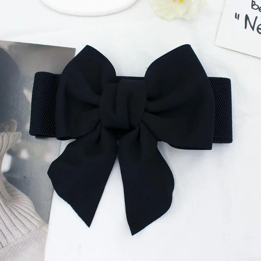 Women Big Bow Waistband Elastic Wide Waist Belt Fashion  display picture 3