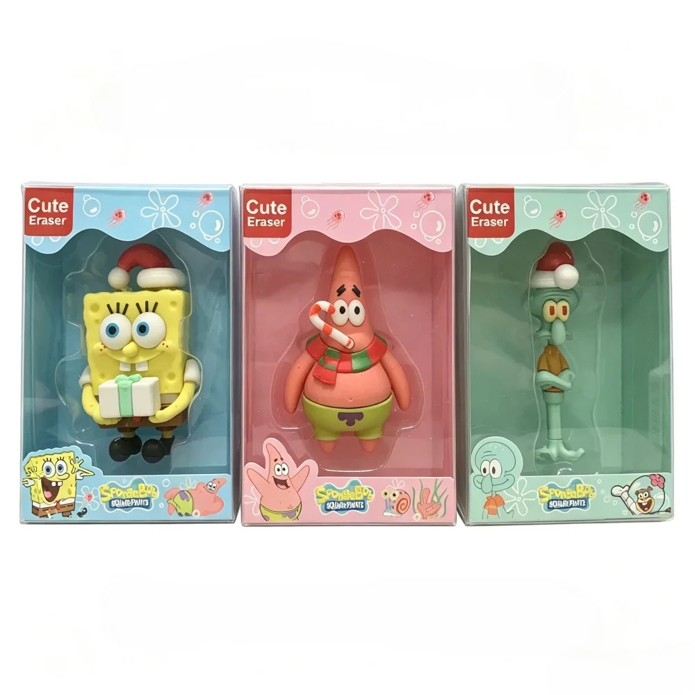 SpongeBob SquarePants Creative Eraser Cute Patrick Squidward Stationery Desk Decor Gift