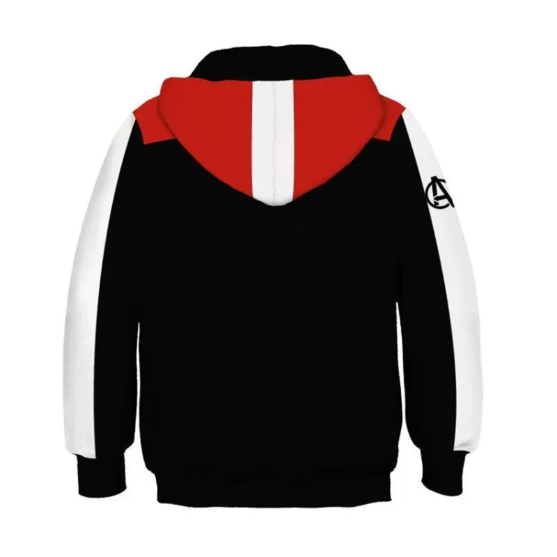 Miniso 3D Digital Print Quantum Warsuit Children's Hoodie Avengers 4 Quantum Warsuit Anime 3D Hoodie Cosplay Unisex Pullover