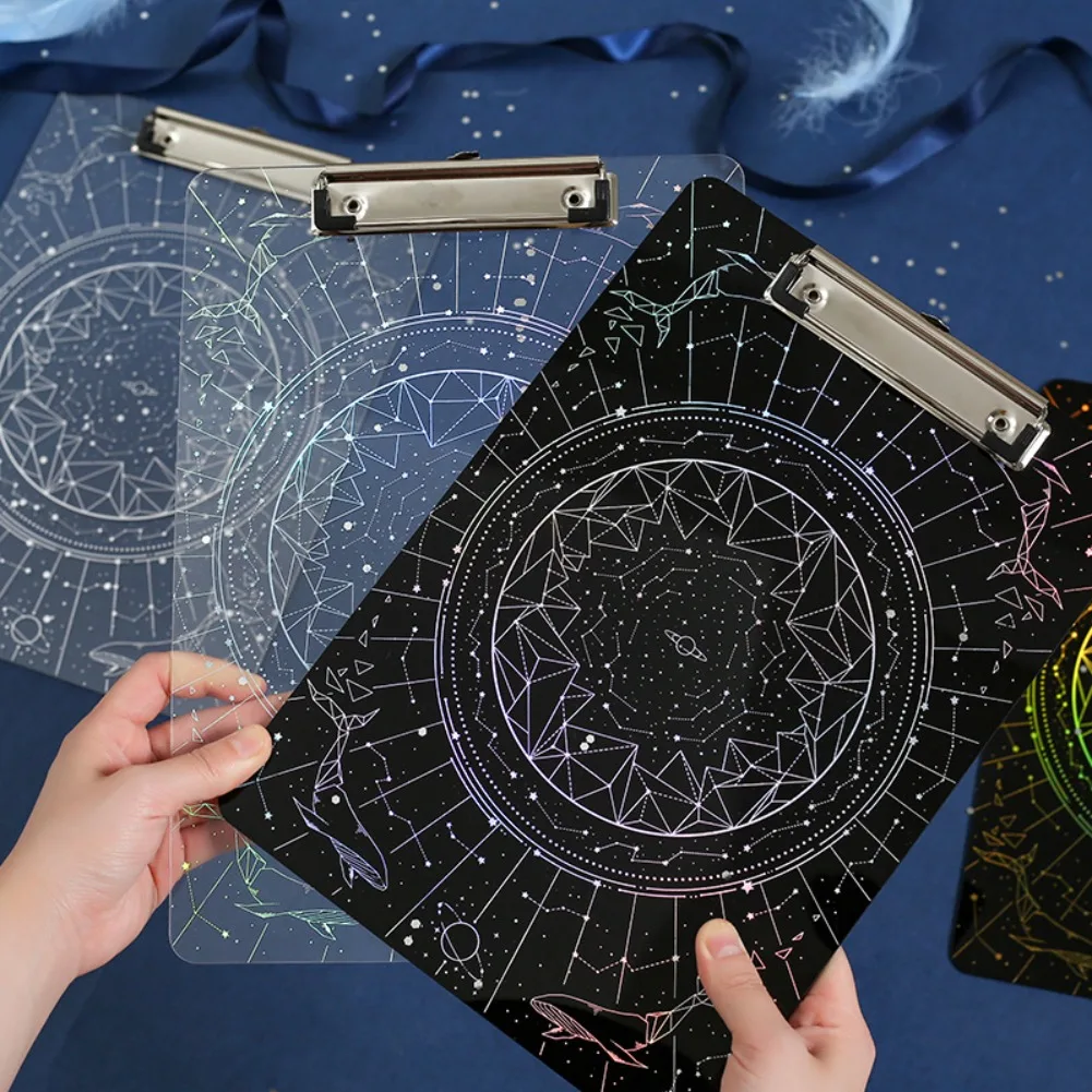 

Премиальный прозрачный акриловый планшет с лазерной гравировкой и отсеком для хранения, держатель для документов, офисные принадлежности