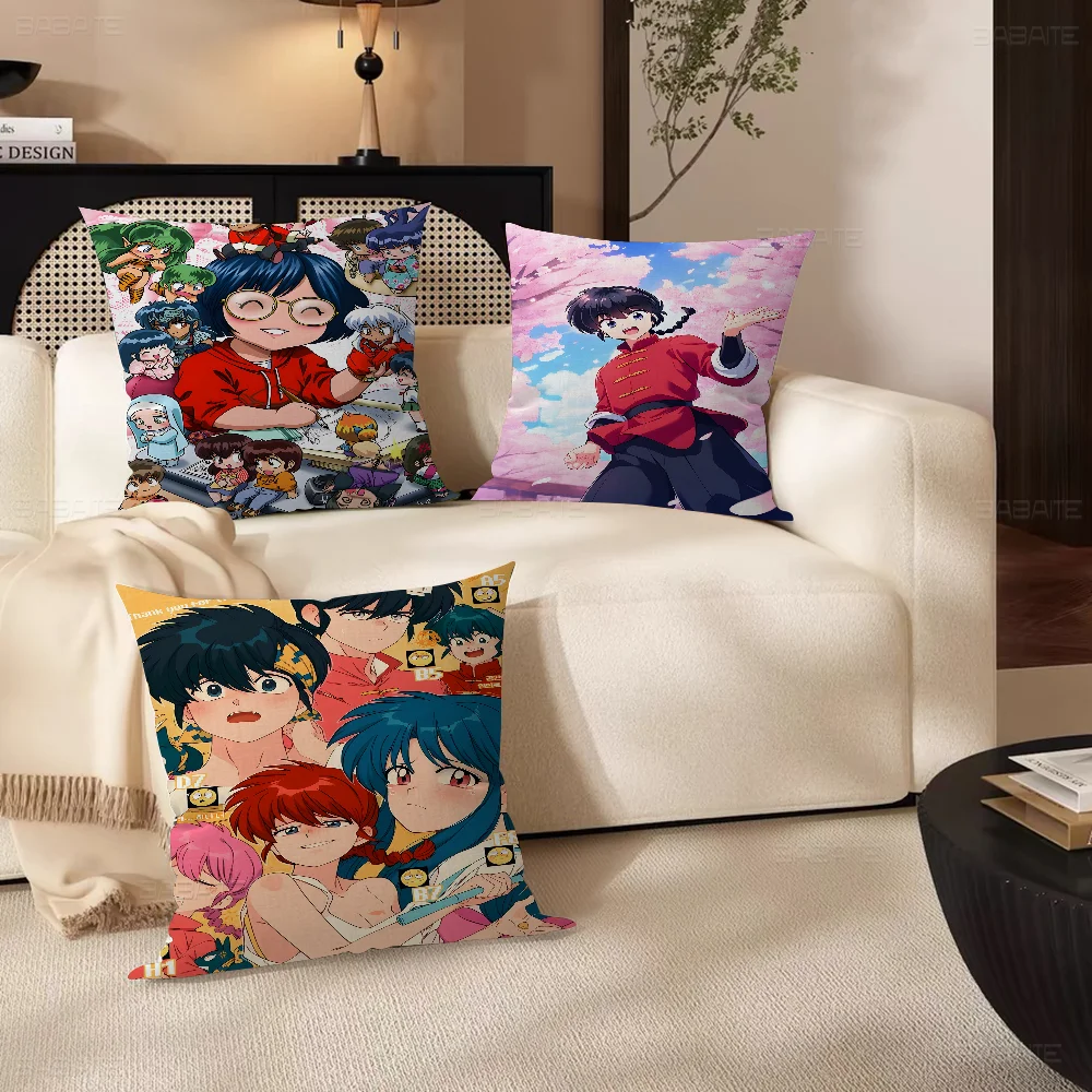 Ranma 1 2 Anime Cushion Cover 30x50 Polyester Sofa Cushions Decorative Throw Pillows Home Decoration Pillowcover