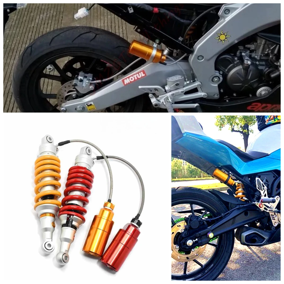 

Universal 320MM Adjustable Rear Suspension Motorcycle CNC Rear Shock Absorber Damping