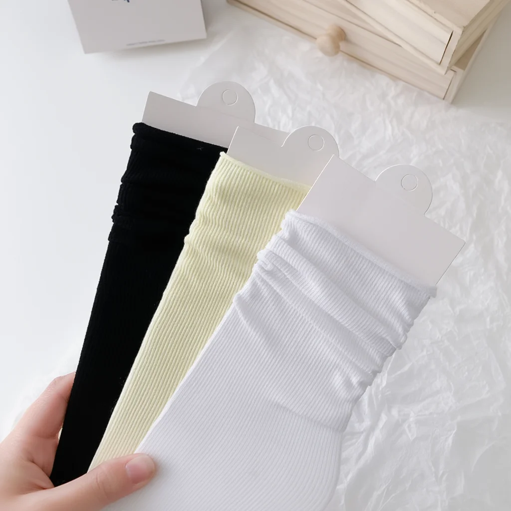 

5-20 пар женских летних тонких носков из ледяного шелка с эффектом прохлады, вельветовые, средней длины, в японском стиле, свободные, до щиколотки