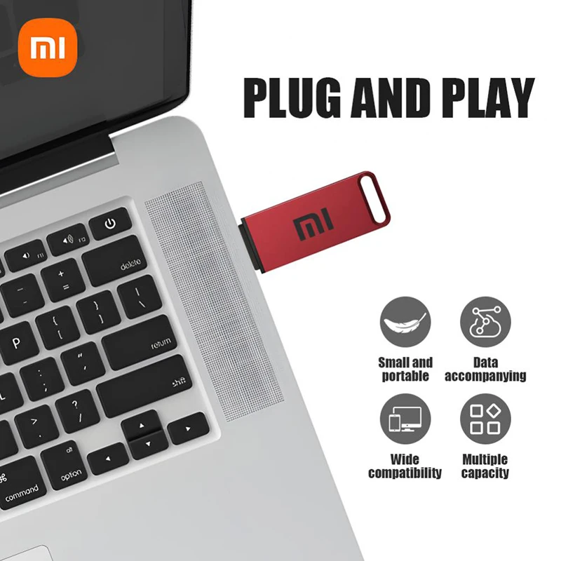 Xiaomi 2Tb Originele Usb 3.1 Flash Drive High-Speed Pen Metalen Waterdichte Drive 1Tb Type-C Usb Geheugen Voor Computer Opslagapparaten