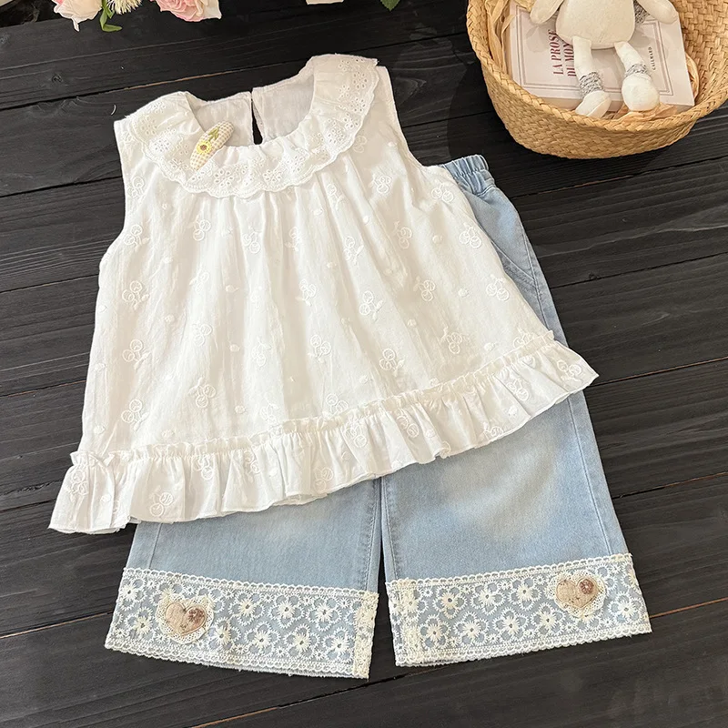 New Arrival Toddler Girl Korean Style Gingham Short Pants Suit, Sweet Plaid Matching Costume, Kids Trendy Summer Wear