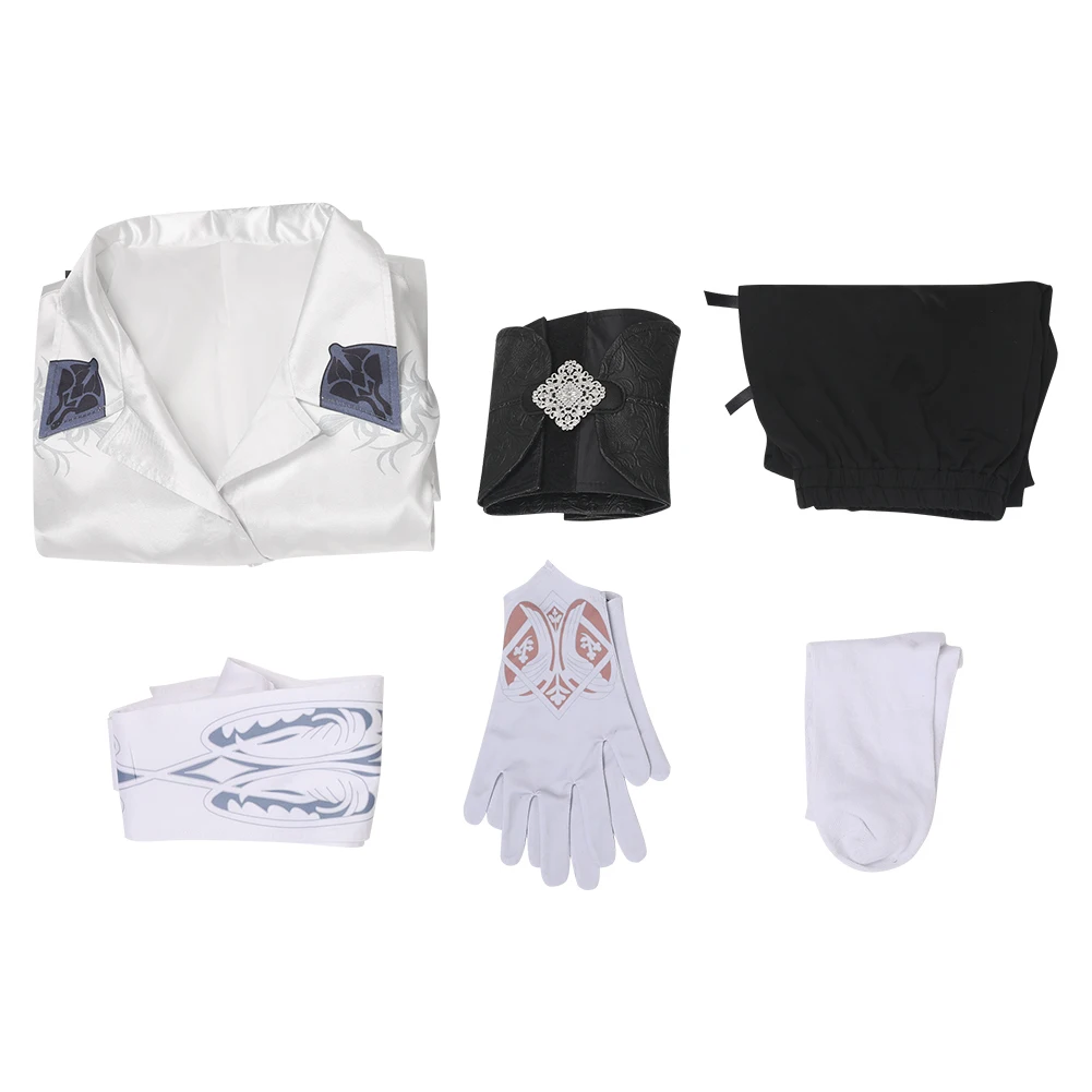 Anime Game Tekken8 Cosplay Costume para Mulheres, Jun Kazama Calças, Luvas, Vestido, Dia das Bruxas, Fato Disfarçado de Carnaval, Adulto, Meninas