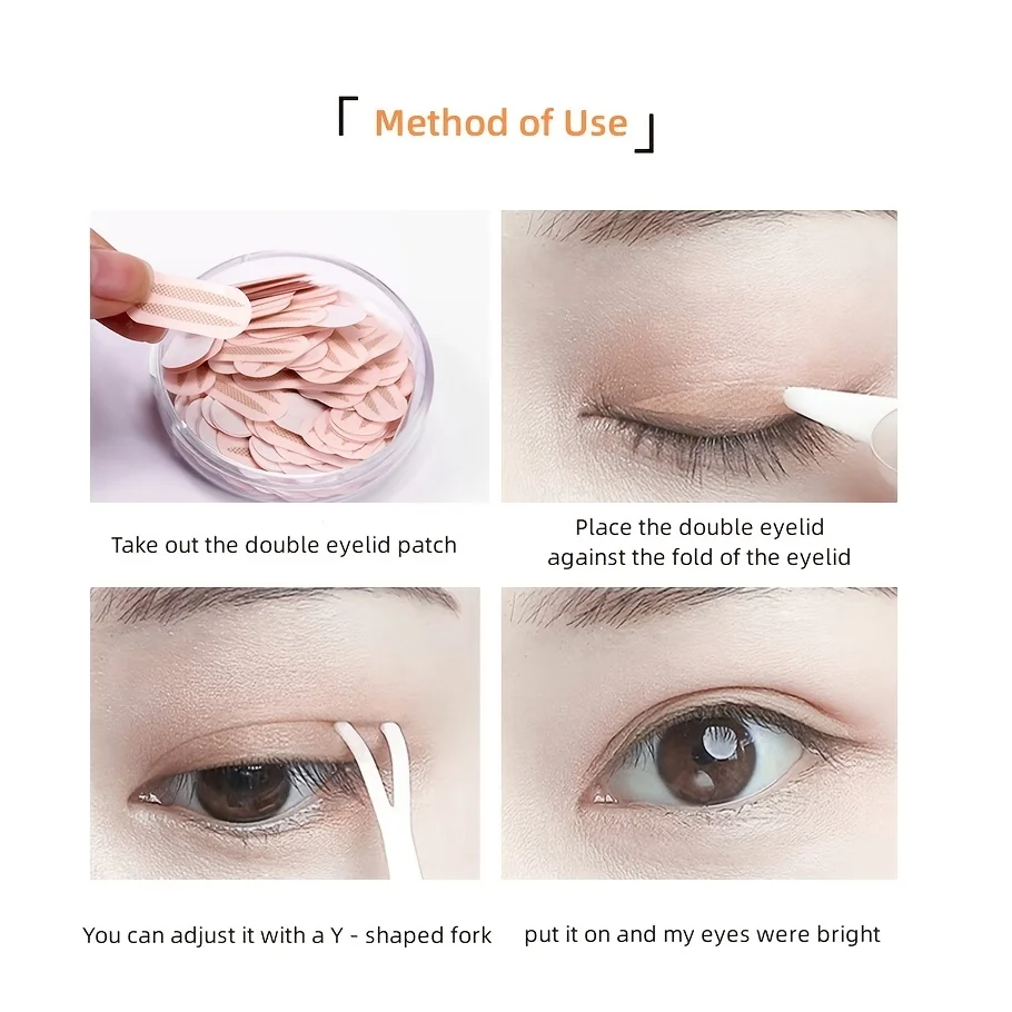 Ultra-Natural Lace Eyelid Tapes - Instantly Creates a Double Eyelid Effect, Enhances Eye Shape for a Bigger, Brighter Appearance