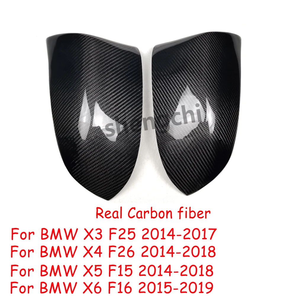 F15 F16 Mirror Cover for BMW X3 F25 X4 F26 X5 F15 X6 F16 Carbon Fiber Side Door Replacement Mirror Cover Caps