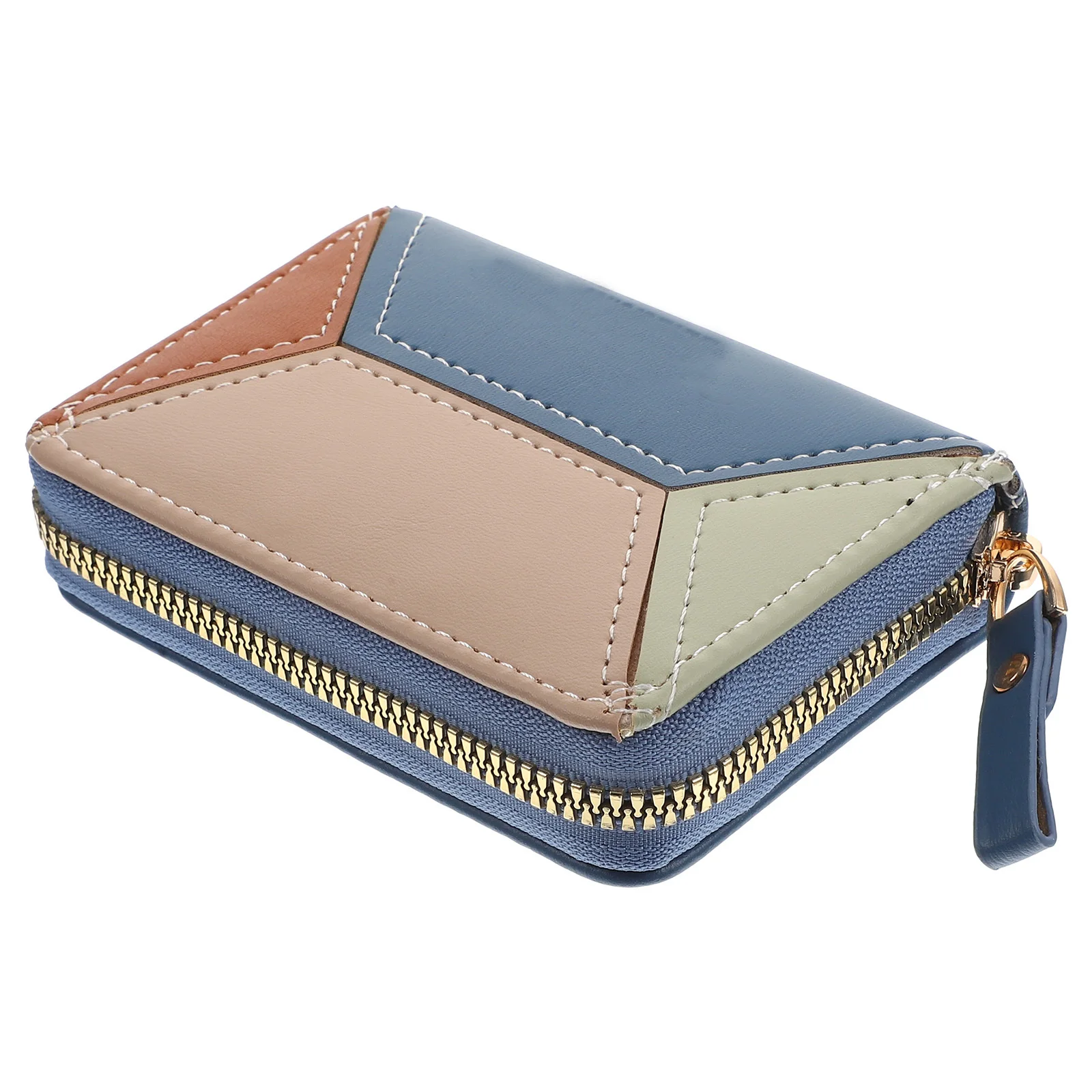 

Multi-Card Slot PU Card Bag Compact Portable Credit Cards Holder for Cards Small Wallet with Zipper Design