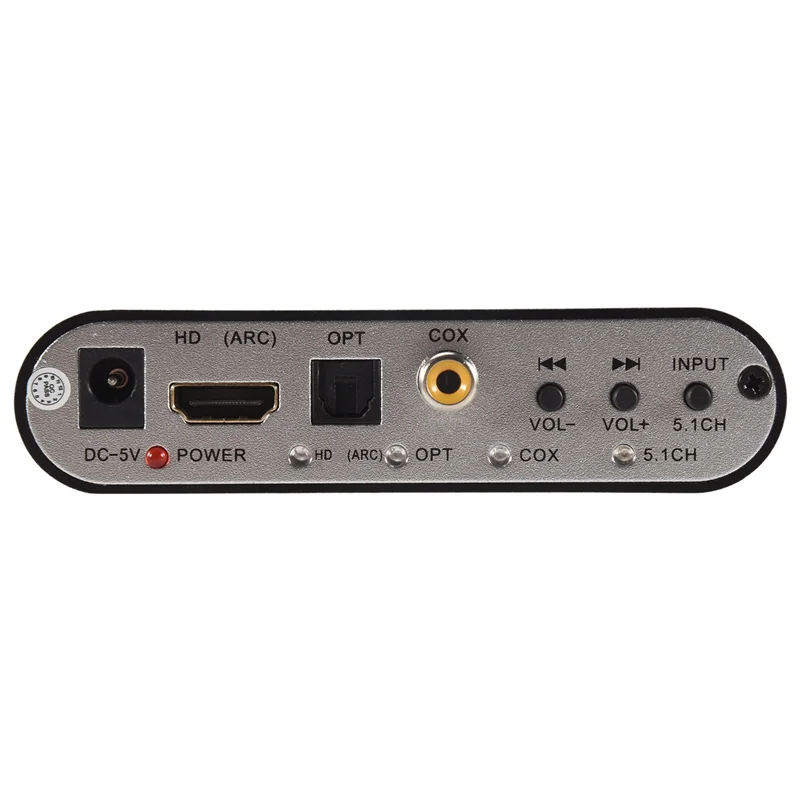 DA615H 5,1 CH Audio Decoder Bluetooth 5,0 Empfänger DAC Wireless Audio Adapter Optische Koaxial U Spielen ARC DAC DTS